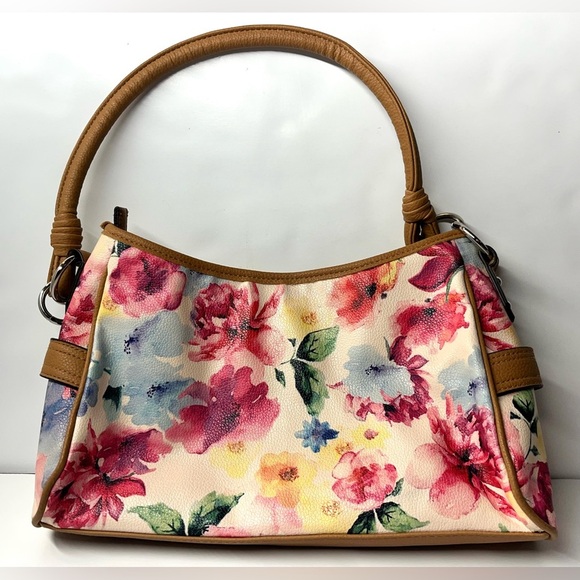 Rosetti Floral Tan Shoulder Bag - Picture 12 of 15